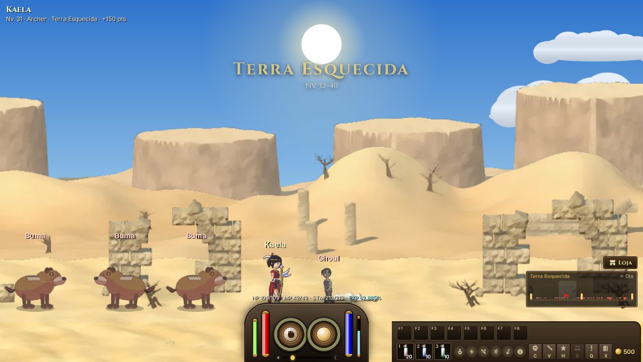 Archer na Terra Esquecida, com pirâmides ao fundo