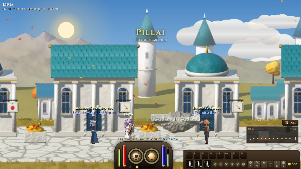 Priestess em Pilária, a cidade dos Moriel