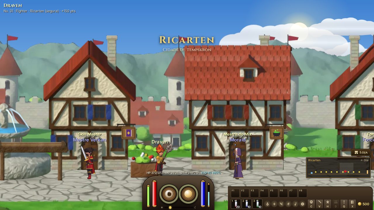 Fighter em Ricardia, a cidade de Tempskar